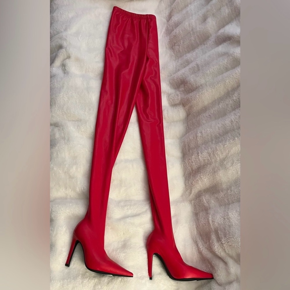 Jeffrey Campbell Pantalones Boots – Red | Size 10 | NEW IN BOX - Picture 4 of 13